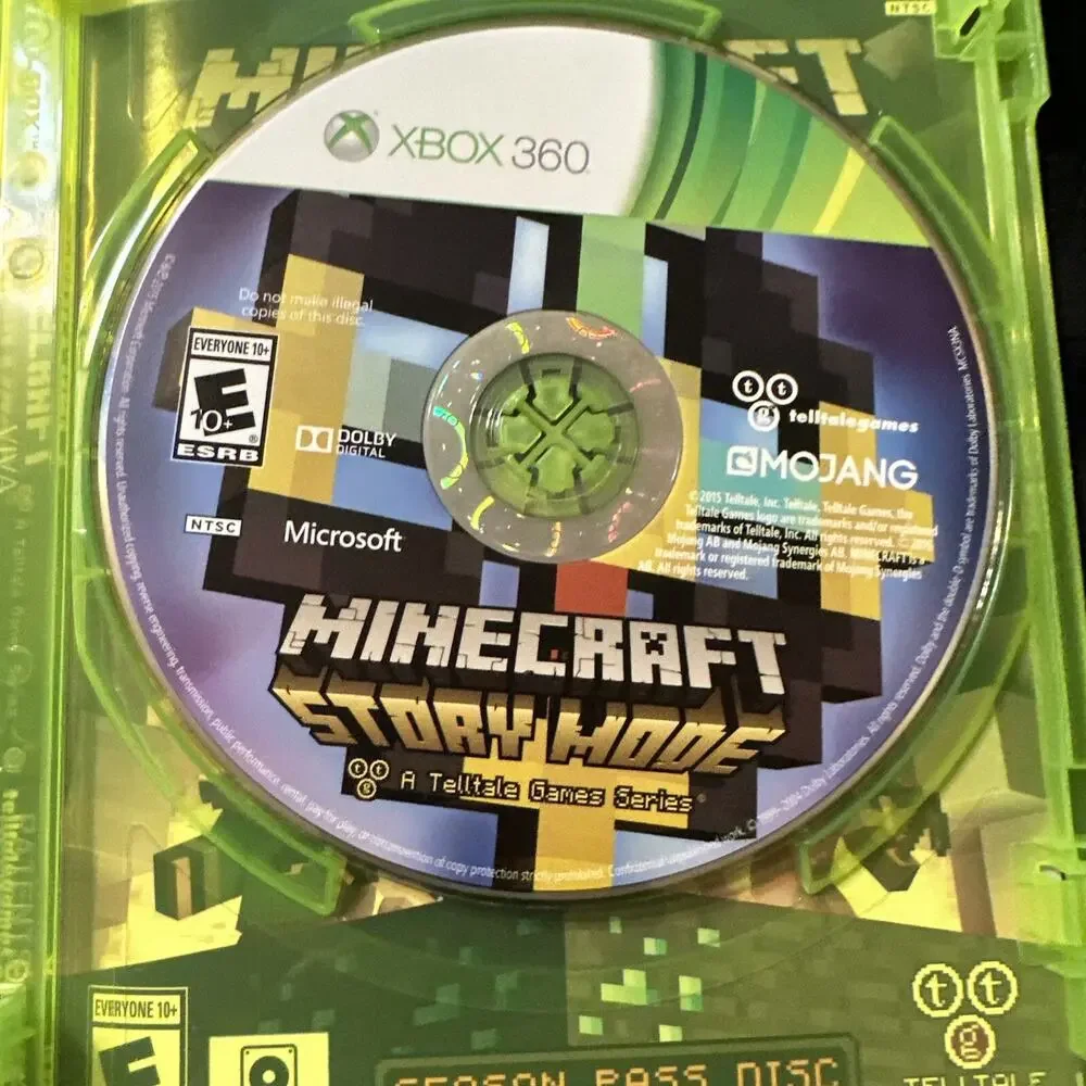 Minecraft: Story Mode - Season Pass Disc (Xbox 360, 2015)